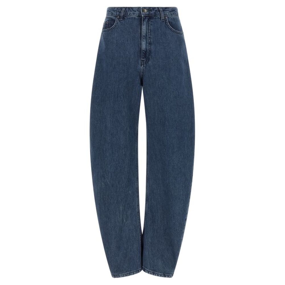 ROTATE BIRGER CHRISTENSEN Blue Organic Cotton Relaxed Fit Women's Jeans